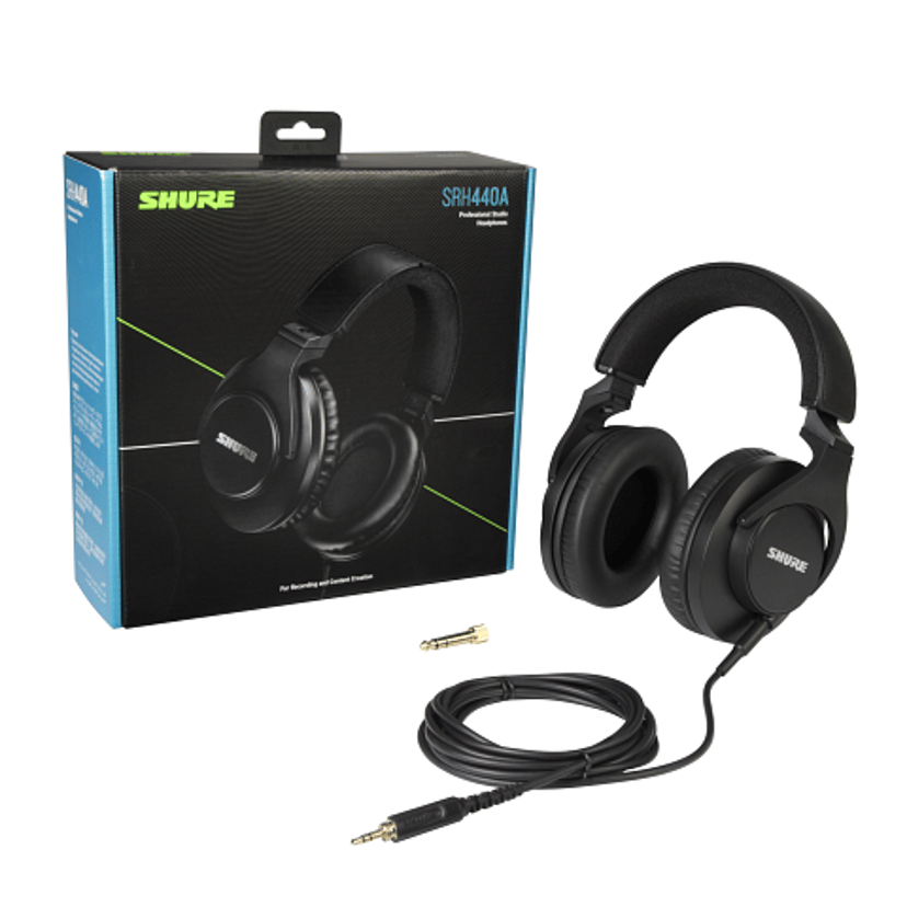 Shure SRH440A Professional Studio Musta