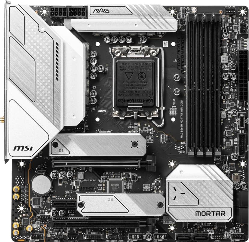 MSI MAG B660M Mortar WIFI DDR4 LGA 1700 Micro-ATX Hovedkort