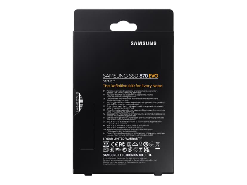 Samsung 870 EVO 500GB SSD 2.5" SATA 6.0 Gbit/s