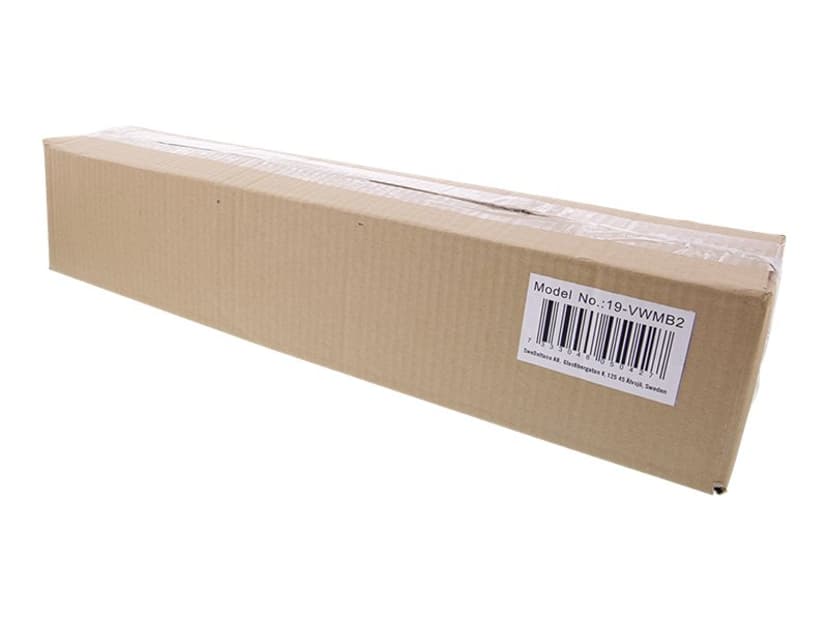 Deltaco Vertikalt veggfeste 19" 2U Svart