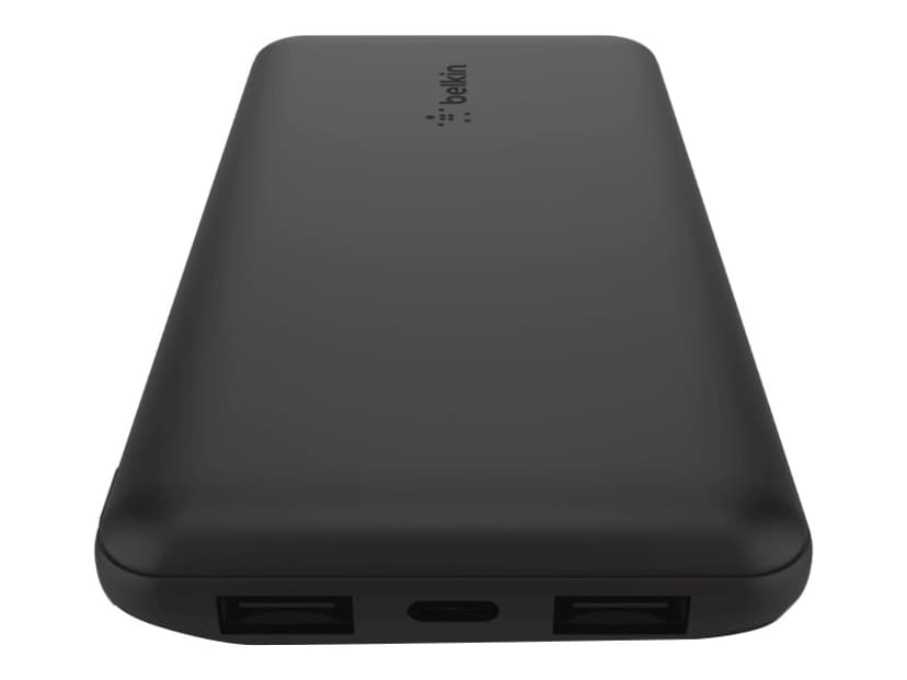 Belkin 3-Port Power Bank + USB-A to USB-C Cable 10000mAh Zwart