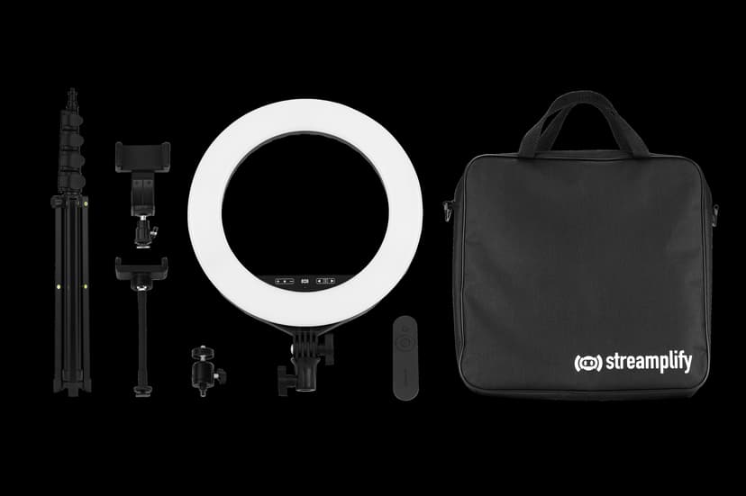 STREAMPLIFY Light 14 Ring Light 35,6 cm 230 V – Svart