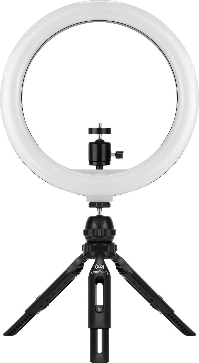 STREAMPLIFY Light 10 Ring Light, 25,4 cm, 5 V, USB – musta