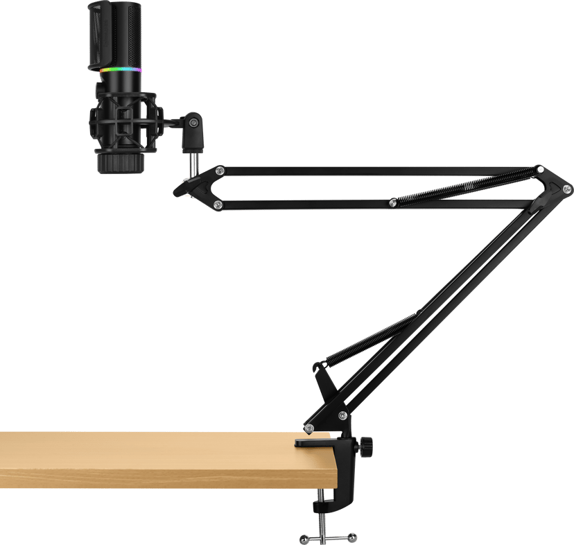 STREAMPLIFY MIC RGB -mikrofoni, sis. varsi
