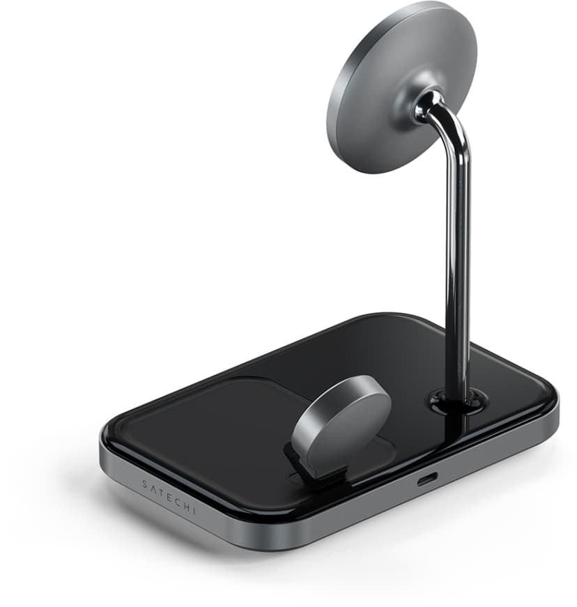 Satechi Magnetic 3-in-1 Wireless Charger Svart