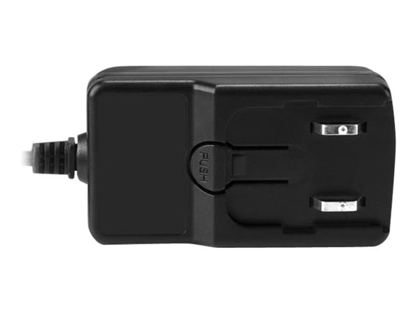 Startech StarTech.com SVA12M2NEUA virta-adapteri ja vaihtosuuntaaja Sisätila 24 W Musta 24W