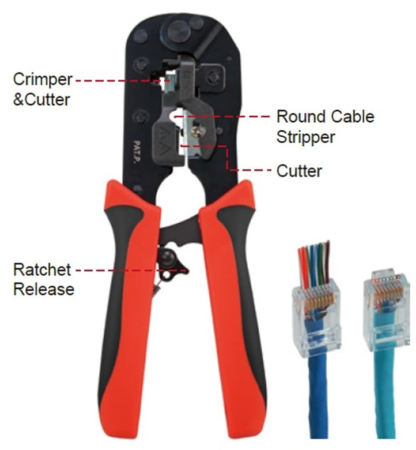 Direktronik Professional Crimp Tool Rj45 With Cutter