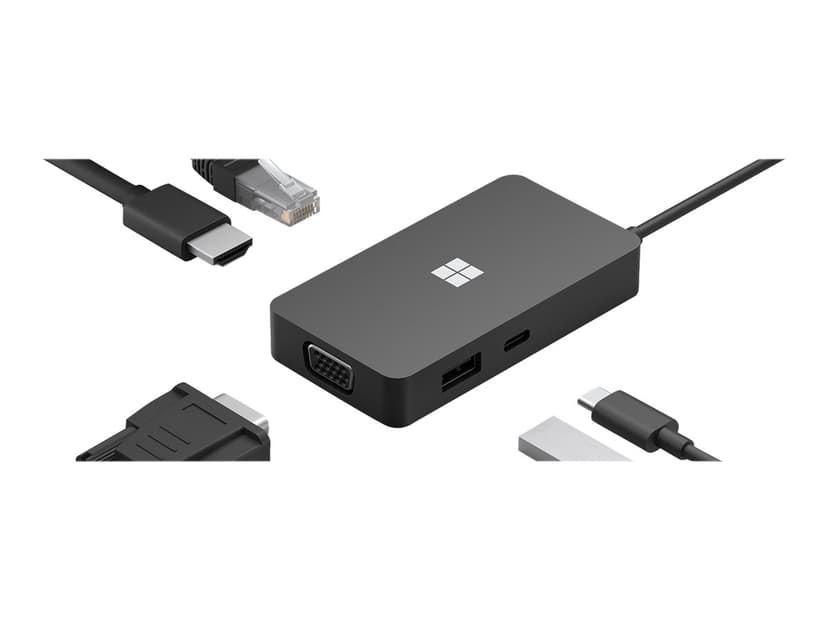 Microsoft Ms Surface Usb-c Travel Hub Commercial Black