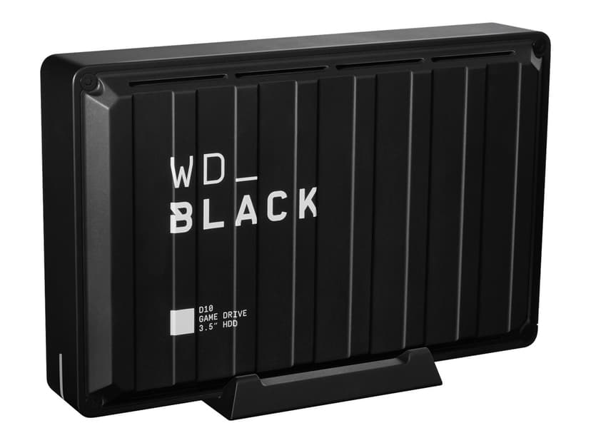 WD Black D10 Game Drive 8TB Musta, Valkoinen