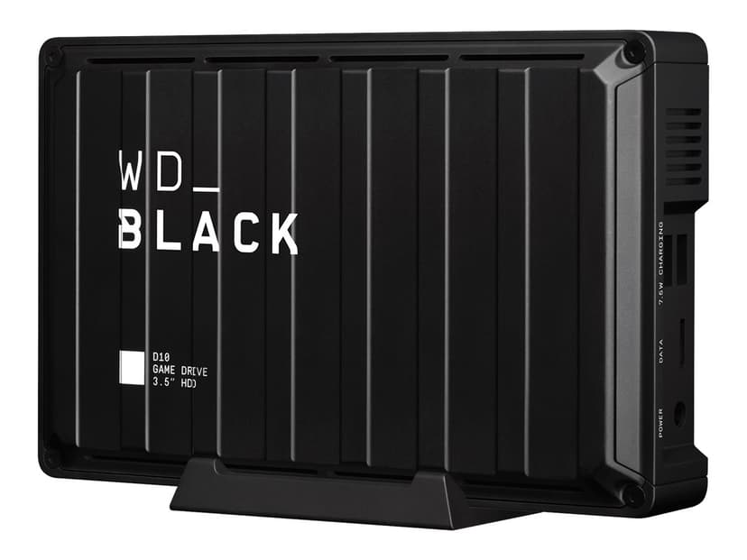WD Black D10 Game Drive 8TB Hvit, Svart