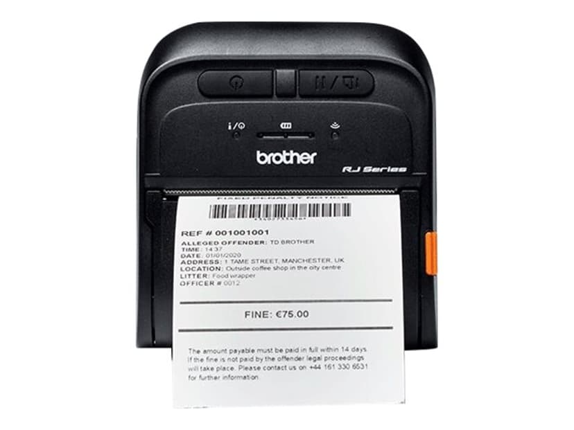 Brother RJ-3055WB DT 3" Mobile kvitteringsprinter USB/BT/WiFi