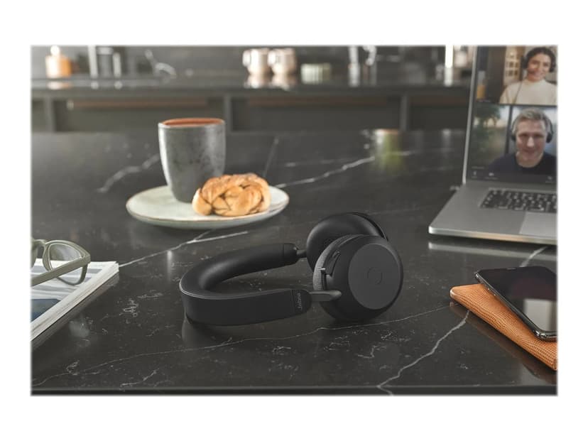 Jabra Evolve2 75 met laadstation USB Type-C Microsoft Teams Zwart