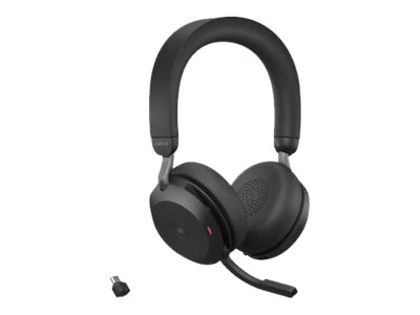 Jabra Evolve2 75 met laadstation USB Type-C Microsoft Teams Zwart