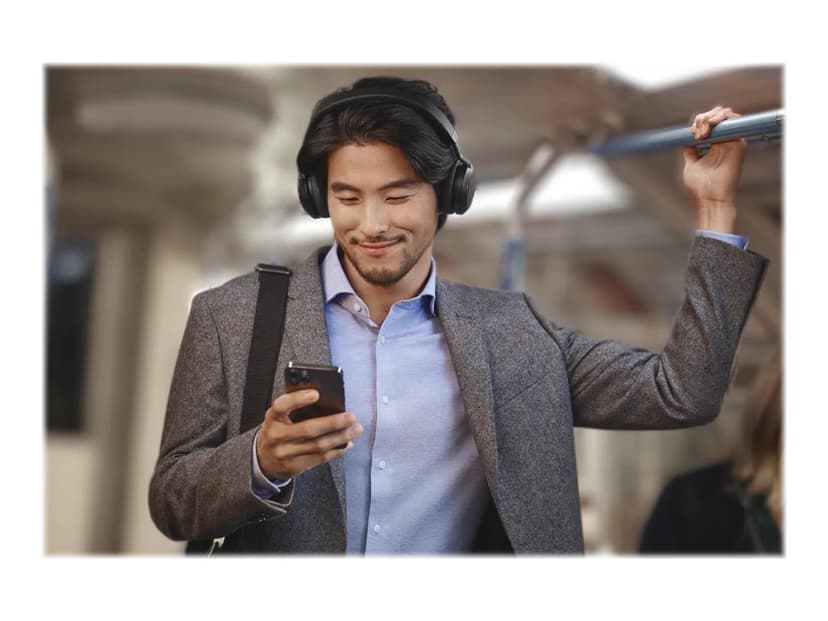 Jabra Evolve2 75 med ladestander USB Type-C Sort Microsoft Teams