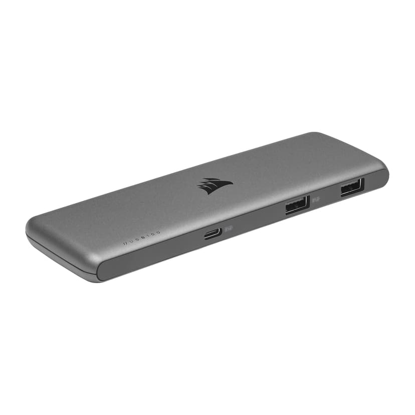 Corsair USB100 7-porttinen USB-C/USB-A-laajennuskeskitin USB-C 3.2 Gen 1 (3.1 Gen 1)
