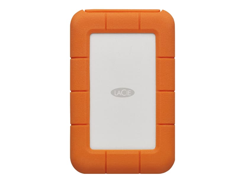 LaCie Rugged 2TB Mobile Drive Oransje, Sølv