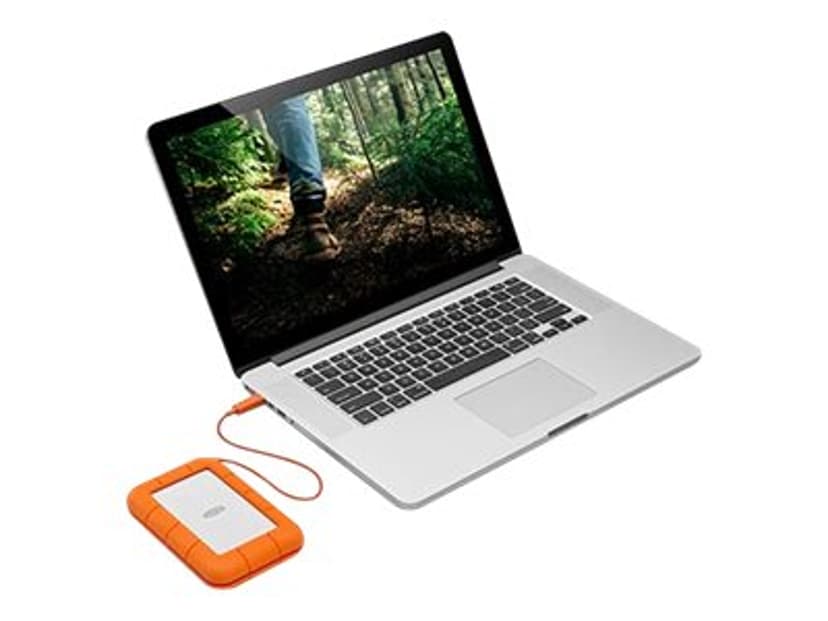 LaCie Rugged 1TB Mobile Drive Oranje, Zilver