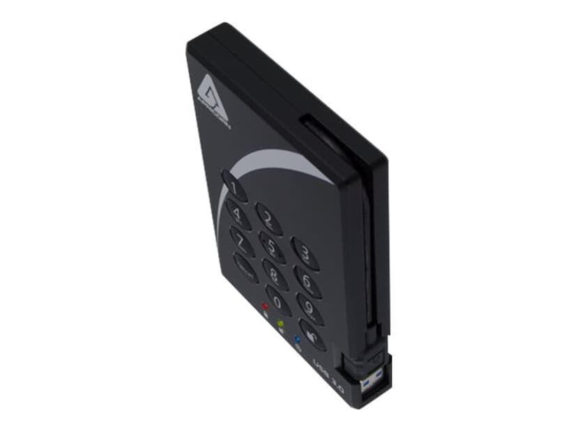 Apricorn Padlock Secure 256BIT AES 2TB Svart