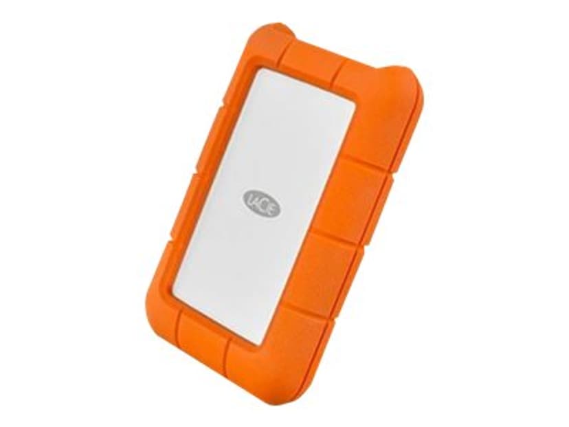 LaCie Rugged Secure 2TB US ALL-TERRAIN Encrypted Hvit, Oransje