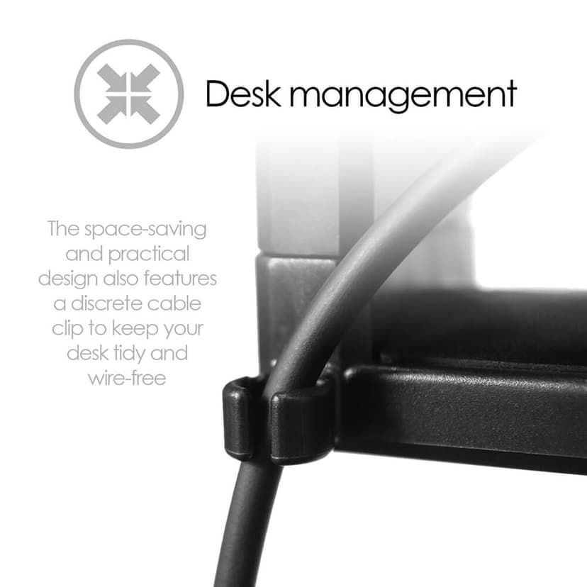 Desire2 Holder skrivebordsmonteret til hovedtelefoner/headset sort