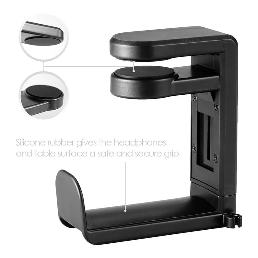 Desire2 Holder skrivebordsmonteret til hovedtelefoner/headset sort