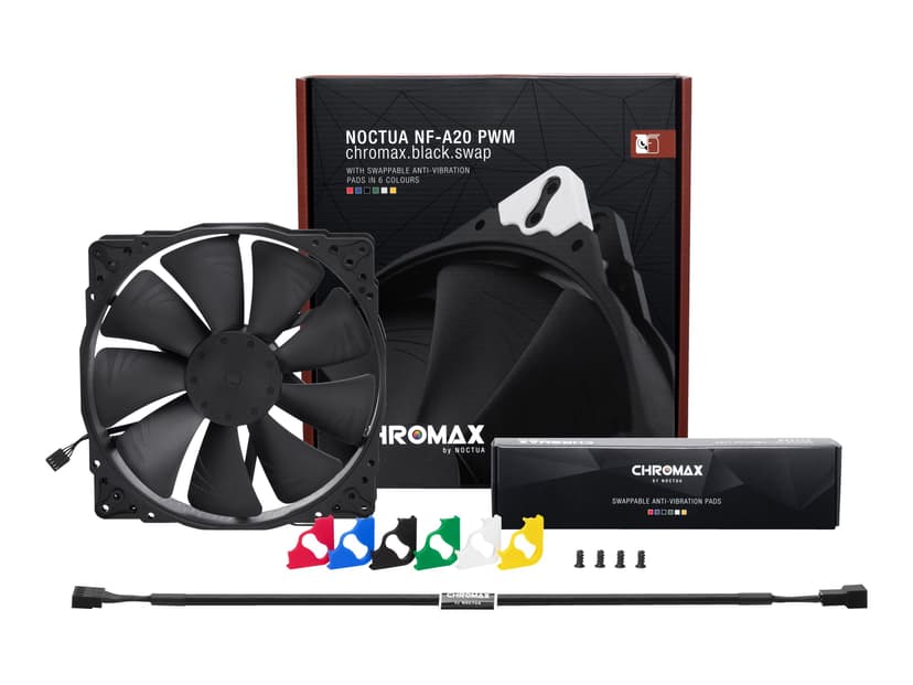 Noctua NF-A20 PWM CHROMAX.SWAP Vifte Svart