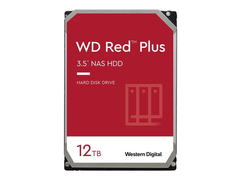 WD Red Plus 12TB 3.5" 7200r/min SATA 6.0 Gbit/s Harddisk