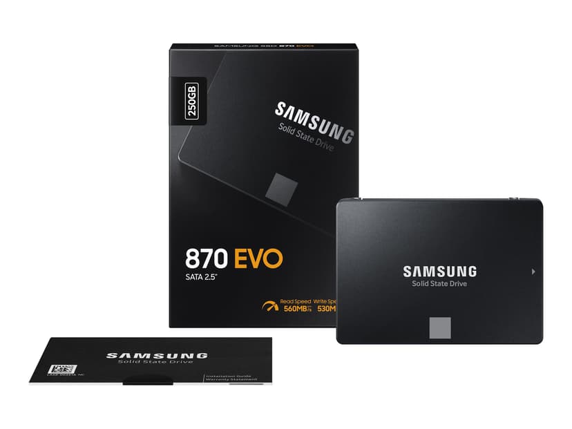 Samsung 870 EVO 250GB SSD 2.5" SATA 6.0 Gbit/s