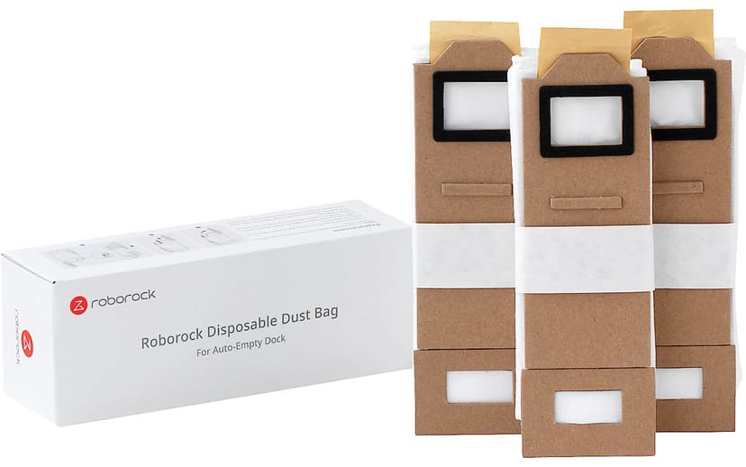 Roborock Dammsugarpåsar till Auto Empty Dock, 3-pack