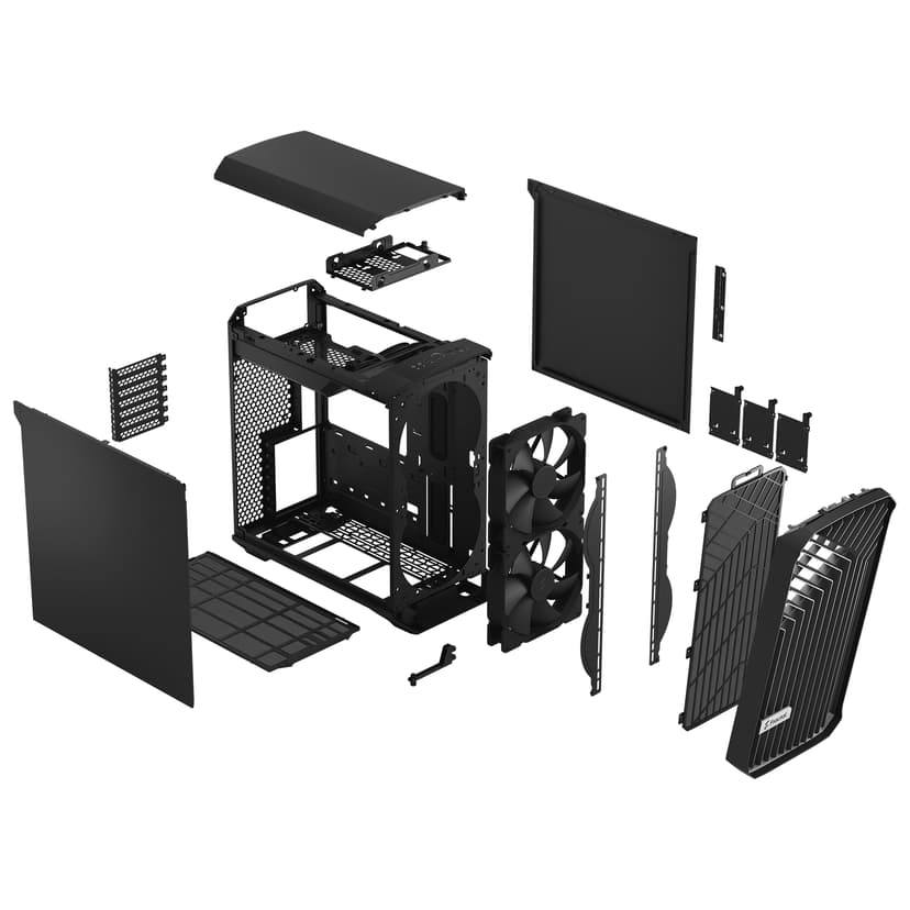 Fractal Design Torrent Compact Black Solid Tårn Svart
