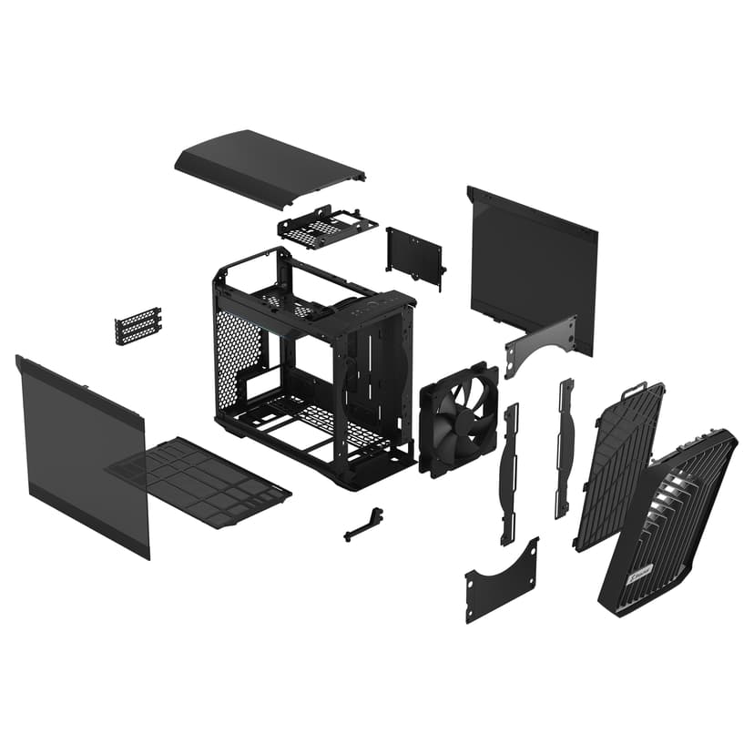 Fractal Design Torrent Nano Micro Tower Svart Micro Tower Svart