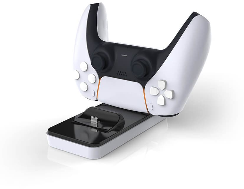 RAPTOR Lader til Controller Dual PS5 Hvid, Sort