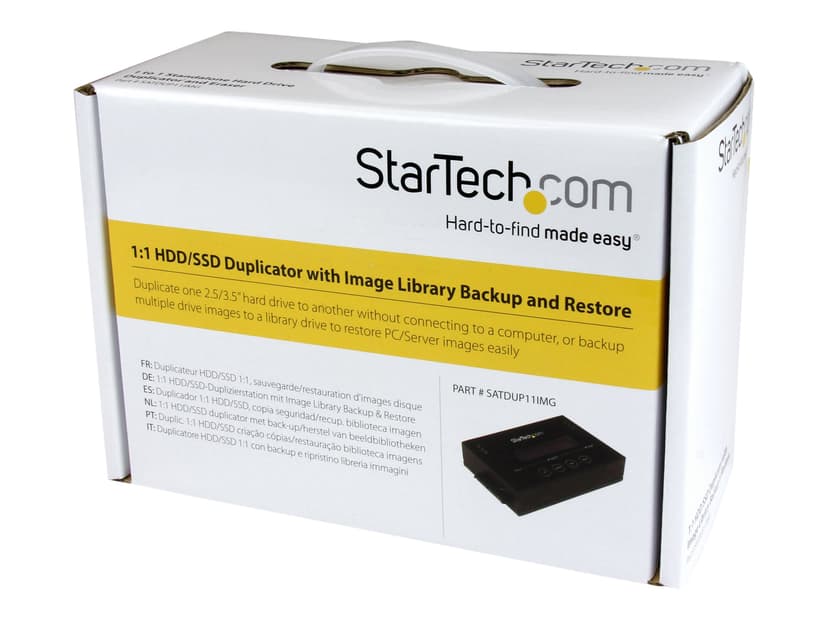 Startech StarTech.com 1:1 Standalone Hard Drive Cloner met Multi Disk Image Manager voor Backup en Restore, Meerdere Disk Images opslaan op een 2.5/3.5" SATA Drive, HDD/SSD Kloner, Geen PC vereist