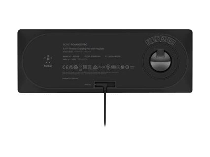 Belkin 3-in-1 Wireless Charging Pad With MagSafe Svart