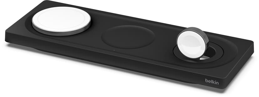Belkin 3-in-1 Wireless Charging Pad With MagSafe Svart