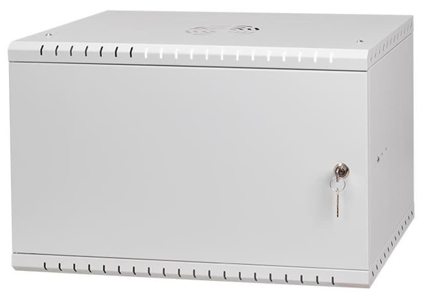 Direktronik Wall Rack 19" 6U 35cm Metal Door Grey