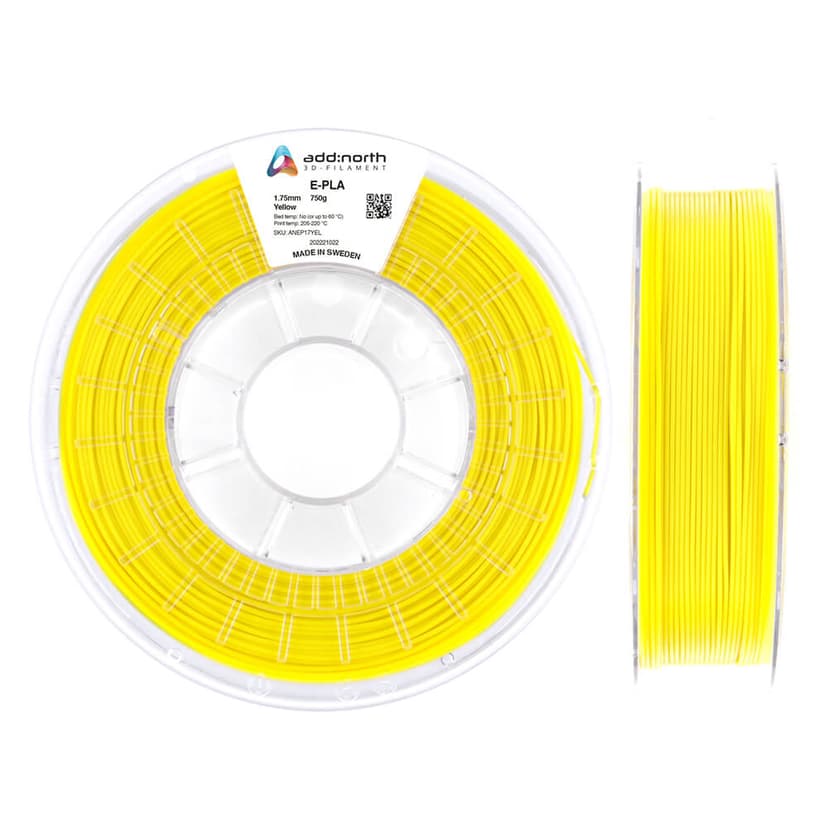 Addnorth E-PLA – 1,75 mm – 750 g – valkoinen