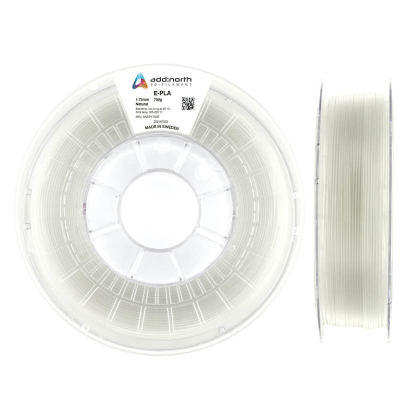 Addnorth E-PLA - 1.75mm - 750g Natural