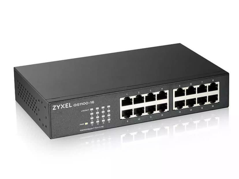 Zyxel GS1100-16 Ikke administreret Gigabit Ethernet (10/100/1000)