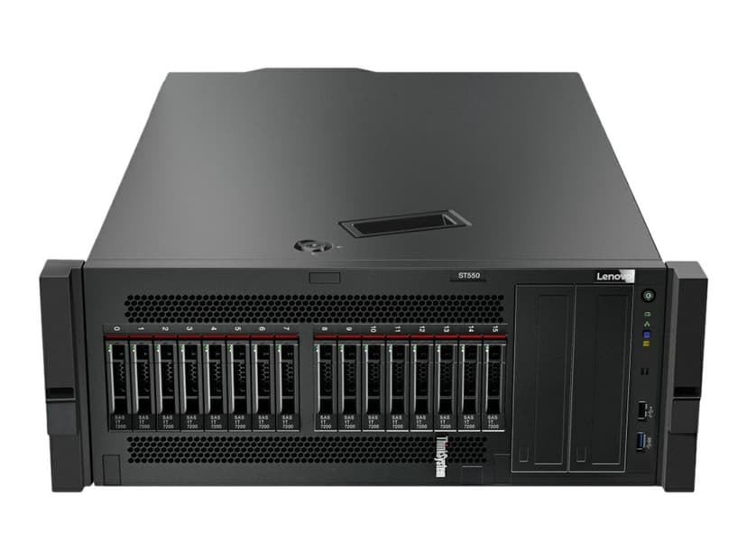 Lenovo ThinkServer ST550 palvelin Teline ( 4U ) Intel® Xeon Silver 4208 2,1 GHz 16 GB DDR4-SDRAM 750 W