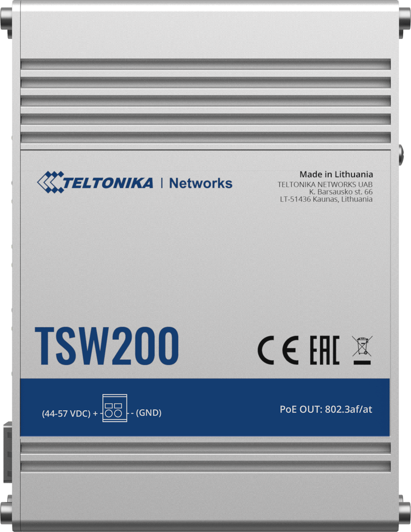 Teltonika TSW200 8-porters PoE 240 watt svitsj