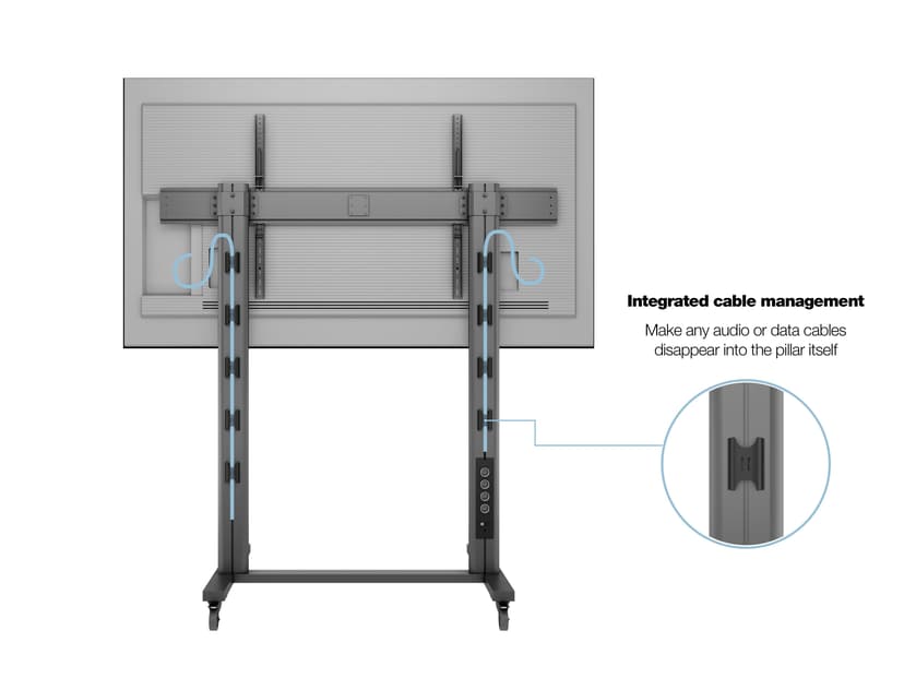 Multibrackets M Public Display Stand 210 Dual Pillar Wheelbase