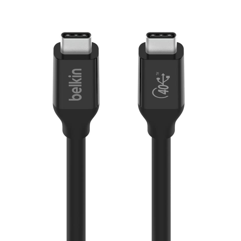 Belkin Connect USB4 kabel 100W 0.8m. USB C USB C Sort