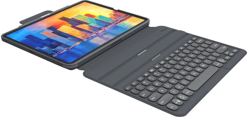 Zagg Keyboard Pro Keys iPad Air 11" (M2), iPad Air 11" (M3), iPad Air 11" (M4) Nordisk Svart, Grå