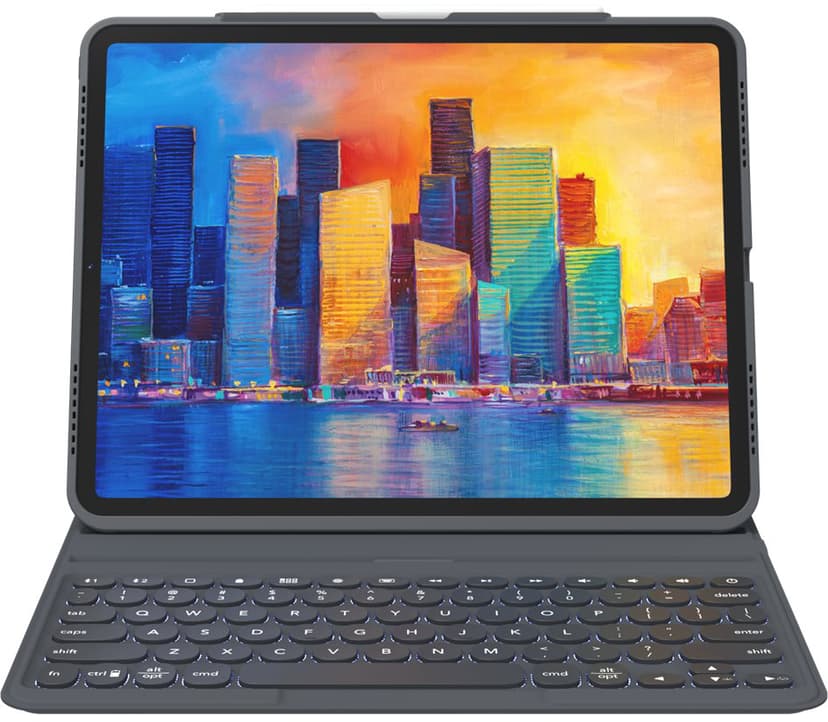 Zagg Keyboard Pro Keys iPad Air 11" (M2), iPad Air 11" (M3), iPad Air 11" (M4) Nordisk Svart, Grå