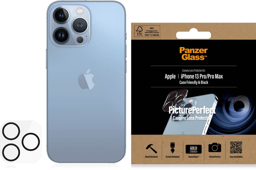Panzerglass Kameralinsskydd för iPhone 13 Pro/iPhone 13 Pro Max
