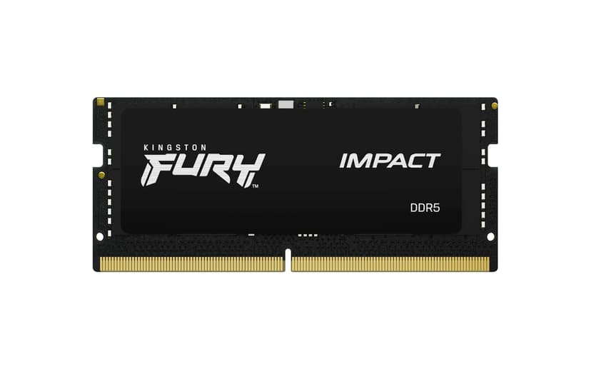 Kingston Technology FURY Impact RAM-minnen 16 GB 1 x 16 GB DDR5 16GB 4800MT/s DDR5 262-pin SO-DIMM
