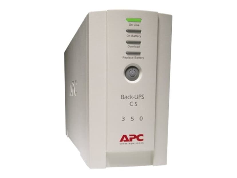 APC Back-UPS UPS-enhed Standby (offline) 0,35 kVA 210 W 4 AC stikkontakt(er)