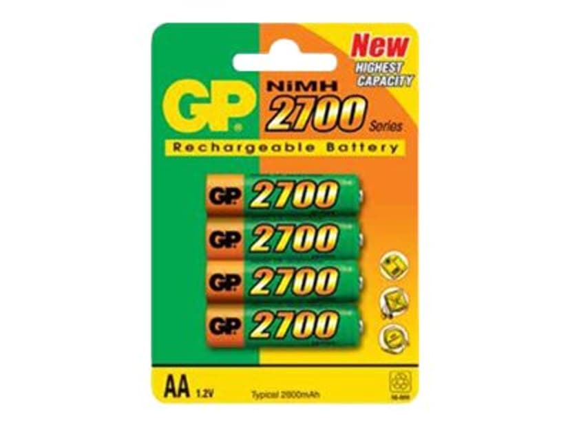 GP Uppladdnigsbart Batteri Ni-MH 4st AA/LR6 1,2V - 2600 mAh