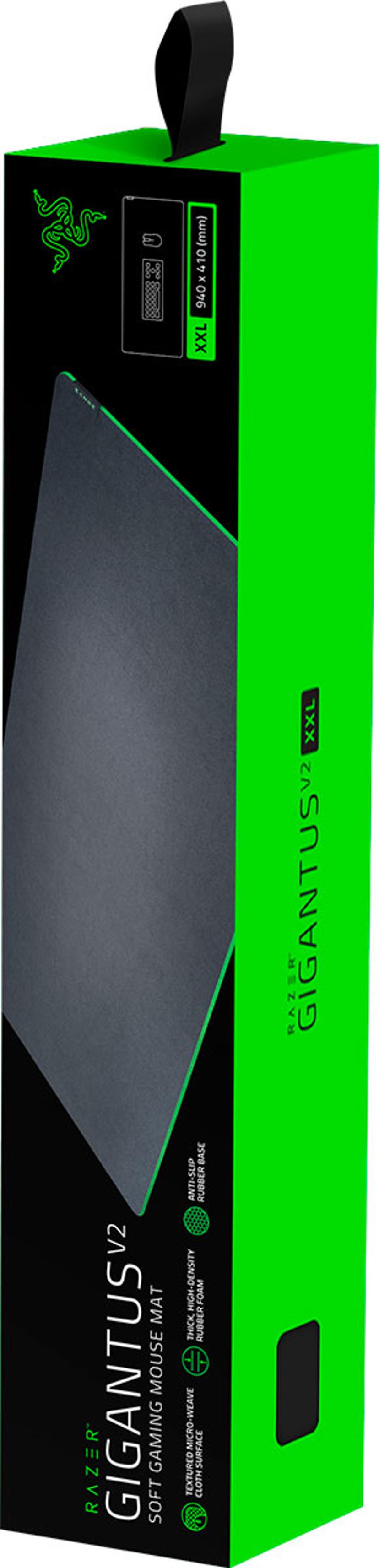 Razer Gigantus V2 - XXL Game-muismat Zwart, Groen